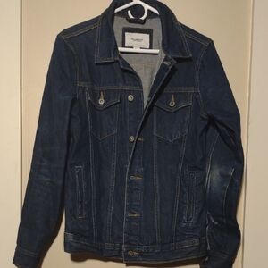 Pull & Bear Mens Small‎ Dark Blue Denim Jacket